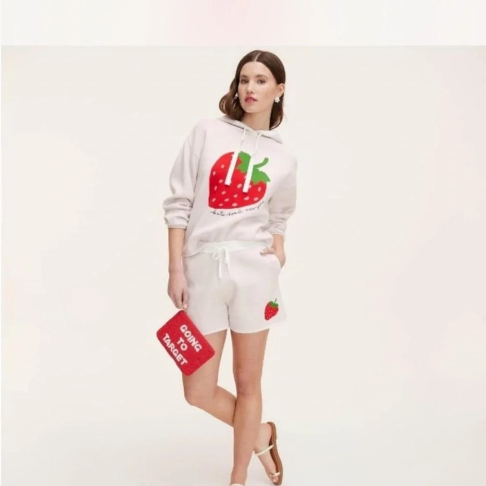 Kate spade x Target sweater knit strawberry shorts size XXS new with tags